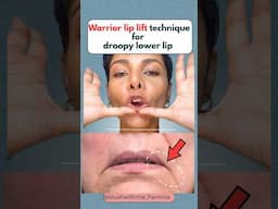 Warrior LIP LIFT EXERCISE. ⏰ Do it for 1 min to reverse Droopy lower lip and Lip corners.