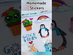 आसानी से घर पर बन जाते है Stickers DIY #drawing #diy #stickers #shorts