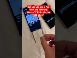 Can you use the S-Pen from the Samsung Galaxy S24 Ultra in the Galaxy S25 Ultra?