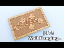 Jute Wall Hanging | Wall decor ideas | jute rope wall hanging | jute thread craft ideas