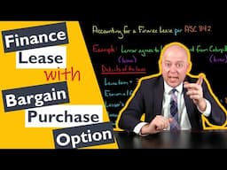 Finance Lease Example with Bargain Purchase Option ASC 842