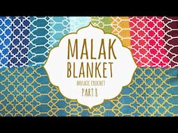 ✨ MALAK BLANKET ✨ PART 8 | Mosaic Crochet | Lanas y Ovillos in English