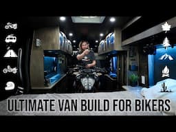 I Built The Ultimate Luxury Camper Van For Motorcycles | Full Detailed Tour