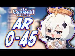 How To Beat Genshin Impact (Adventure Rank 0-45, Free To Play Friendly)