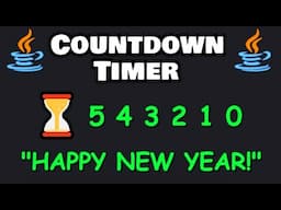 ⭐ Let's code a Java COUNTDOWN TIMER in 6 minutes! ⏳