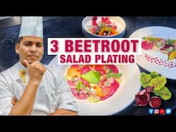 3 BEETROOT salad plating for food trail🍠