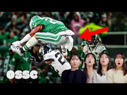 Korean Girls Shocked By NFL 'NOT HUMAN" Moments | 𝙊𝙎𝙎𝘾