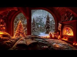 ❄️ 4 HOURS COZY READING BACKGROUND MUSIC FANTASY LOFI CHRISTMAS JAZZ! ❄️