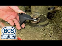 Installing Lawn-Mowing "Scoop" Blades on BCS Flail Mowers