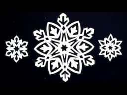 Paper snowflake - How to make a paper snowflake