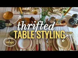 How-to Style a Table for a Dinner Party using Only Thrifted Decor!