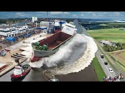 Ship Launch | 10 Awesome Big Waves, Fails and Close Calls - Youla Movies