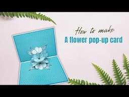 Interactive card with the flower pop up stencil from Studiolight