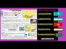 PAESI "STAN" ex URSS Kazakistan, Uzbekistan, Kirghizistan, Tagikistan, Turkmenistan geografia