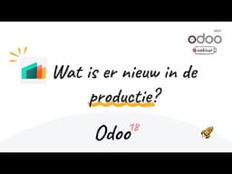 Webinar - Wat is er nieuw in de productie?