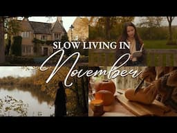 Cozy autumn in the English Countryside | Cotswolds Villages, Pumpkin Loaf Recipe, Slow November Days