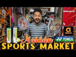 Badminton Market in Kolkata 🏸 | Yonex Li Ning Apacs Racket | Surajit Sports | Maidan Sports Market