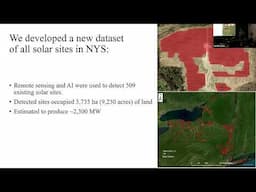 Ted Koch: Current and future land use change due to utility scale solar in New York State