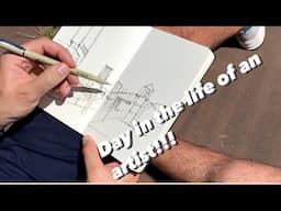 What do ARTISTS do all day?? [vlog] how do I sketch my ideas in my artwork?