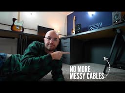 90-Second Cable Management Hack to HIDE Your Office Cables!