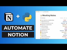 How to automate Notion with Python | Notion API Tutorial