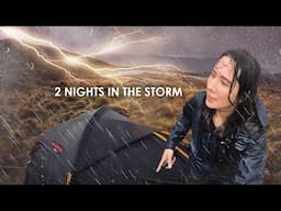 2 Nights Solo Storm Camping ⛈️ Be Careful What You Wish For!