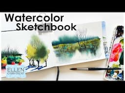 Watercolor sketchbook tutorial