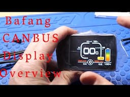 Bafang CANBUS display options overview for 2025: What they look like in real life :)