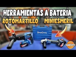 MINIEsmeril Y Rotomartillo DONG CHENG - UNBOXHING - HERRAMIENTA A BATERÍA 🔋