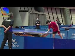 Wang Chuqin (World #2) vs LIN Shidong (World #1) - Prematch training