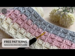 VERY EASY Crochet Pattern for Beginners!⚡️Crochet Stitch for Baby Blanket & Bag