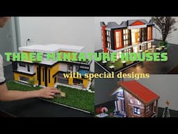 Three Miniature Houses With Special Designs - How to make a miniature house model #diy