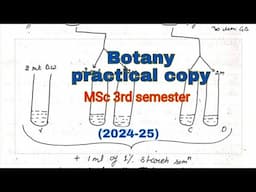 Botany practical copy, #msc 3rd semester, #MSc 2nd year botany practical copy, 2025