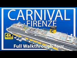 Carnival Firenze | Full Walkthrough Ship Tour & Review | Italian Flare | Newest addition | 2024 HD