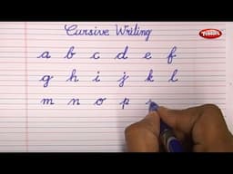 Cursive Writing a to z with Gel Pen | Cursive abcd | Cursive Letters | Cursive Handwriting Practice