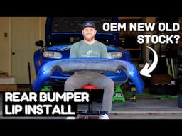 Installing an OEM Rear Lip on my NC Miata!