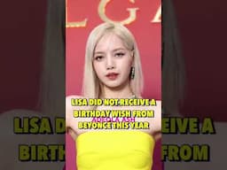 Blackpink Lisa Blacklisted By Beyoncé? #shorts #pinkvenomchallenge