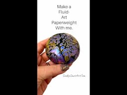 Make a fluid art paperweight bloom style with me.