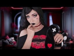 Shy Goth Girl Gives You Hugs and Kisses 🖤  Personal Attention ASMR