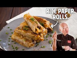 Super Crispy & Easy Rice Paper Rolls!