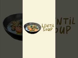 Good soup for sick season #lentilsoup