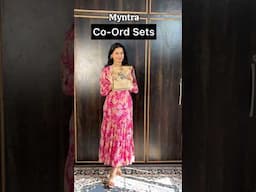 Myntra Ethenic Co -Ord Sets 🥰 #myntra #coordset #myntrahaul #shorts #youtubeshorts