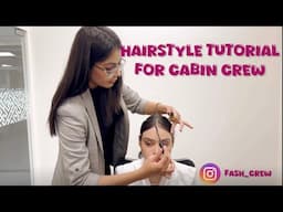 Hairstyle for Cabin Crew Interview | Step By Step Tutorial  in Hindi