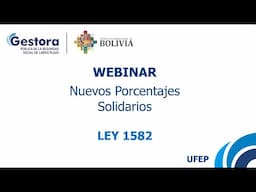 WEBINAR | Nuevos Porcentajes Solidarios - Ley 1582