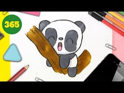 How to Draw a Cute panda Step by Step – Kawaii Drawing Tutorial