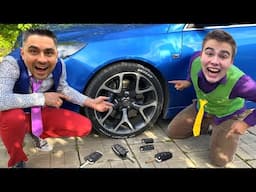 Mr. Joker Stole Opel OPC on Camrao VS Mr. Joe Hid Car Keys Kids Video