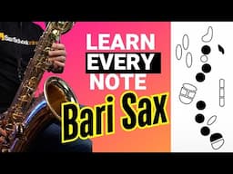 How to play EVERY note on Baritone Saxophone for beginners