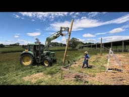 Starting On The New Calf Shed