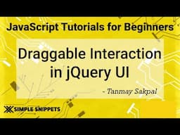 56 - Draggable Widget in jQuery UI | jQuery Tutorials for Beginners | jQuery UI Library