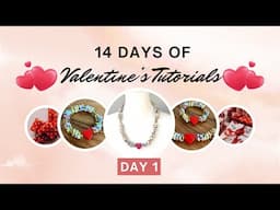 ✨ 14 Days of Valentine’s Jewelry – Day 1! 💖 African Glass Necklace & Bracelet | DIY Tutorial ✨